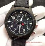 Replica IWC Pilot's Watch Chronograph Top Gun - IW389001 Watch Black PVD